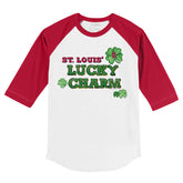 St. Louis Cardinals Lucky Charm 3/4 Red Sleeve Raglan