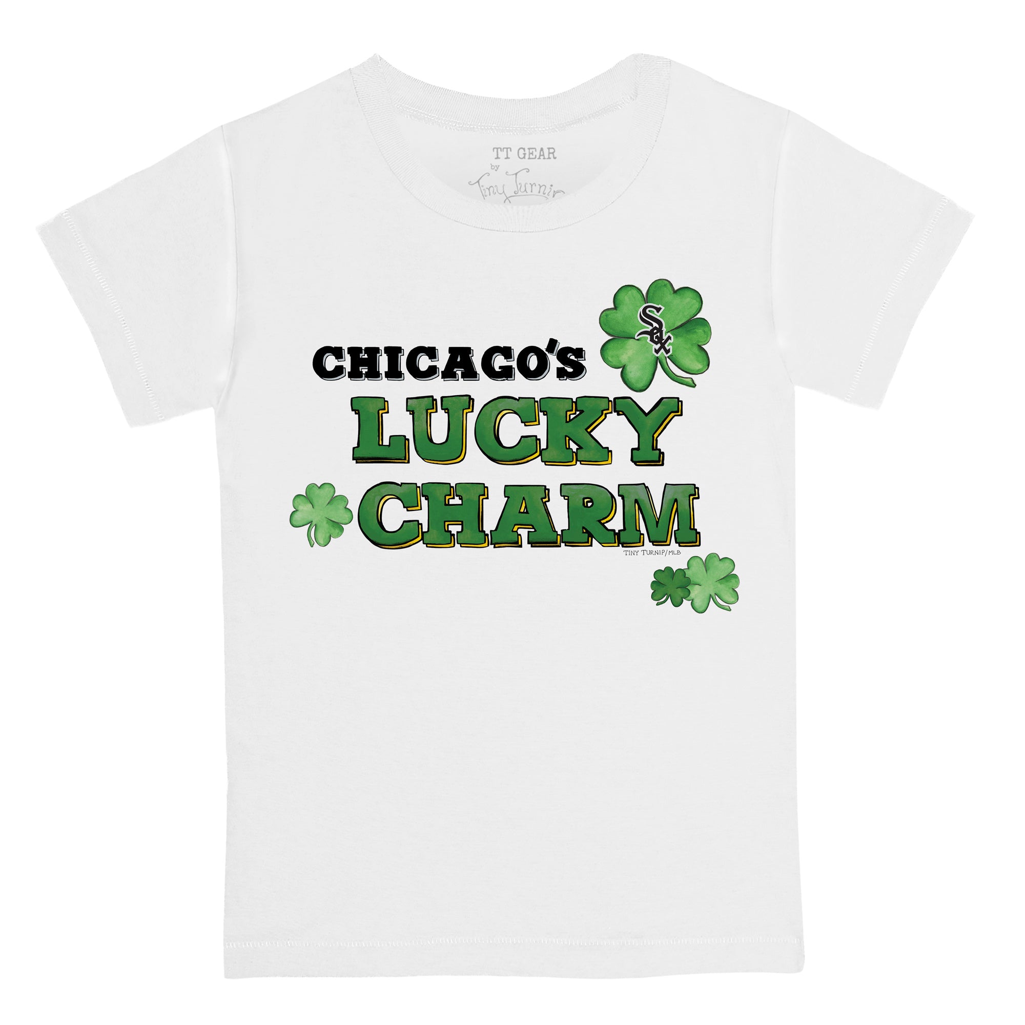 Chicago White Sox Tiny Turnip Women's Lucky Charm T-Shirt - White