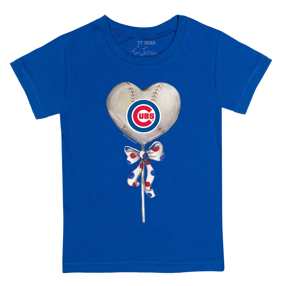 Chicago Cubs Heart Lolly Tee Shirt