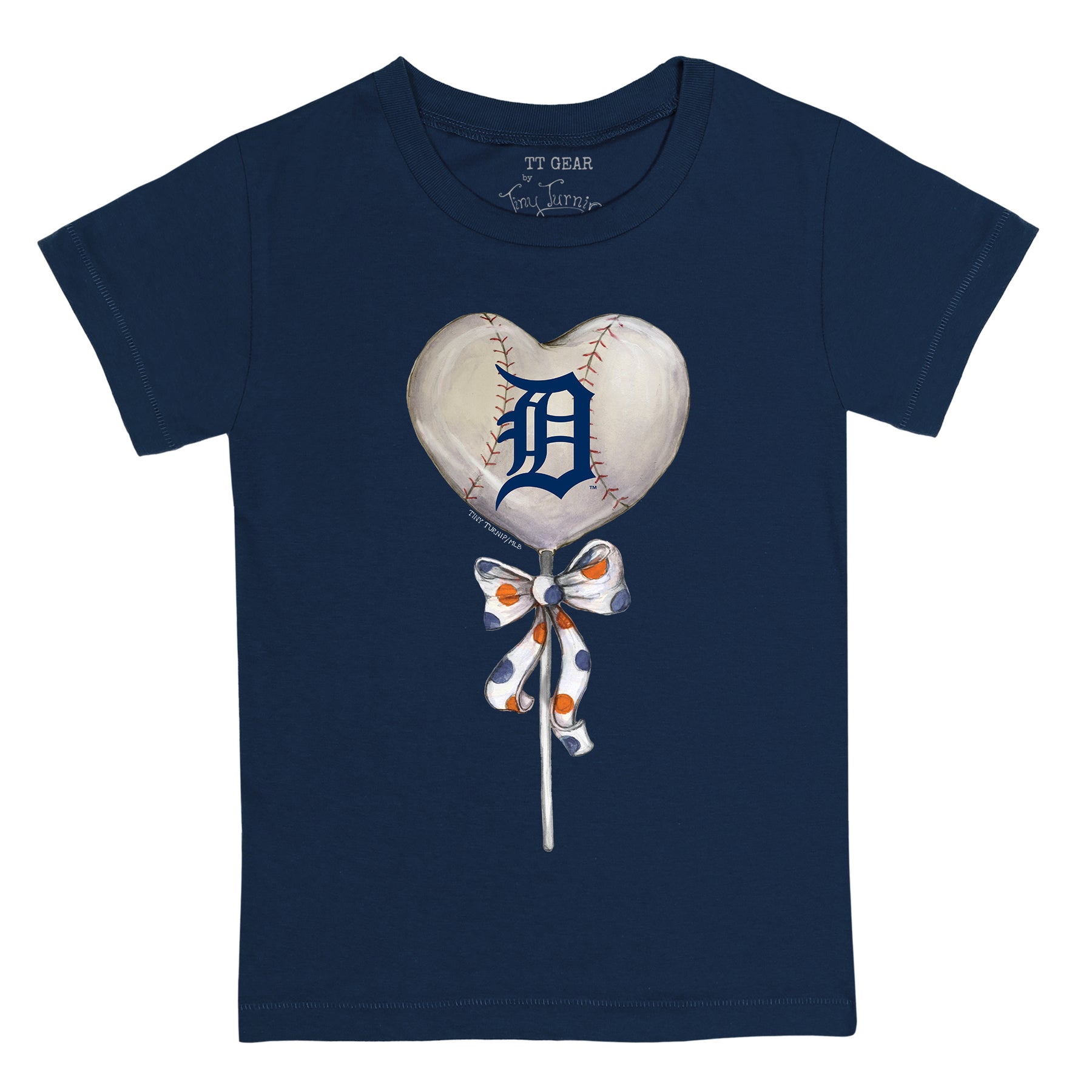 Detroit Tigers Heart Lolly Tee Shirt