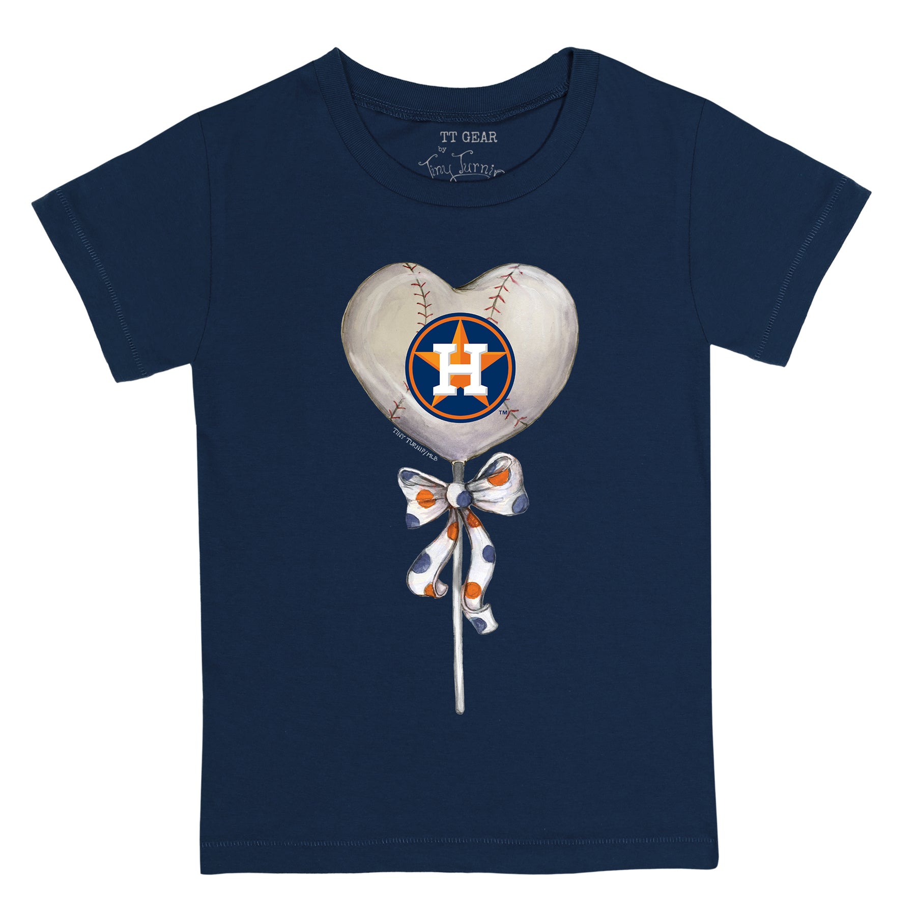 Houston Astros Heart Lolly Tee Shirt