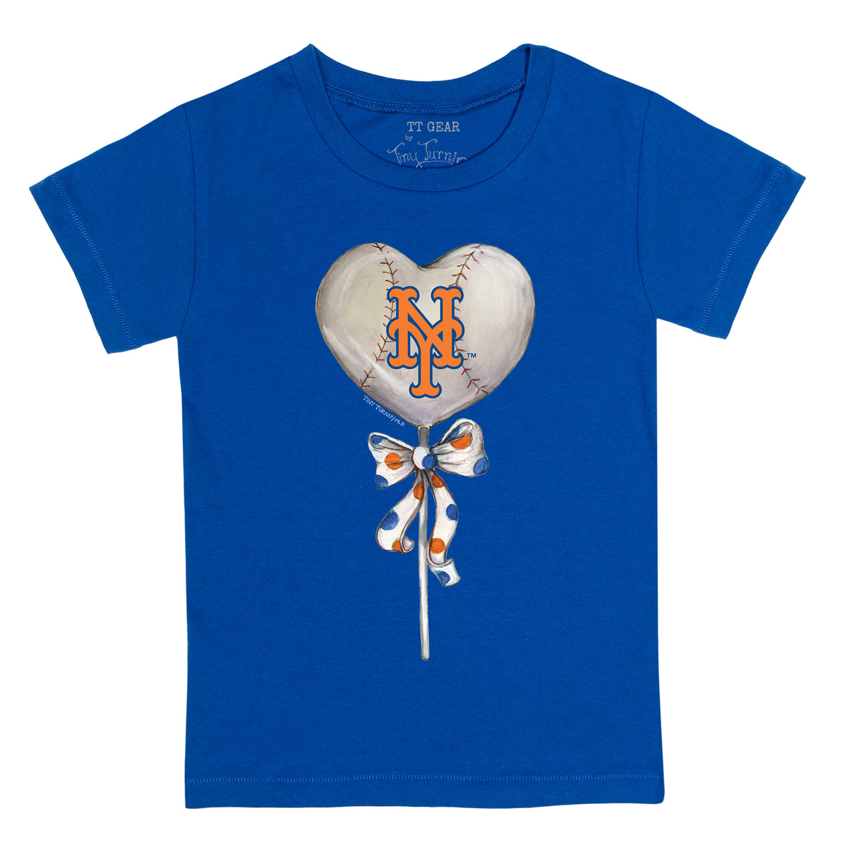 New York Mets Heart Lolly Tee Shirt