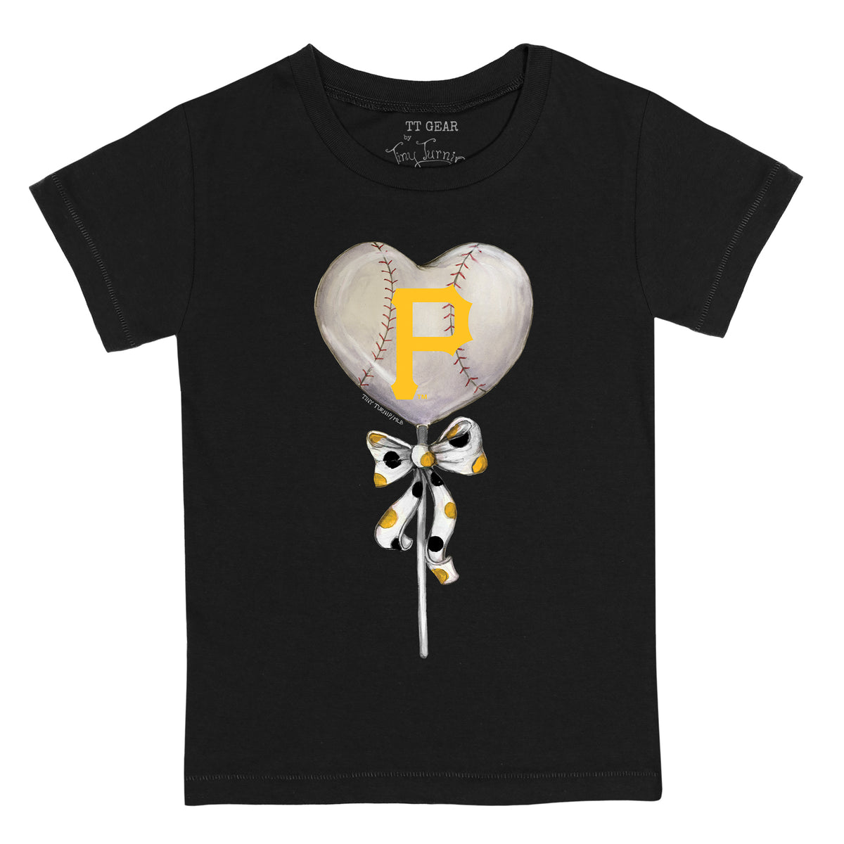 Pittsburgh Pirates Heart Lolly Tee Shirt