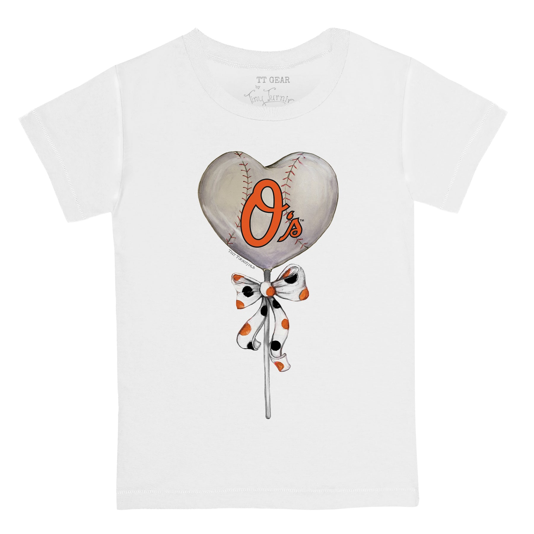 Baltimore Orioles Heart Lolly Tee Shirt