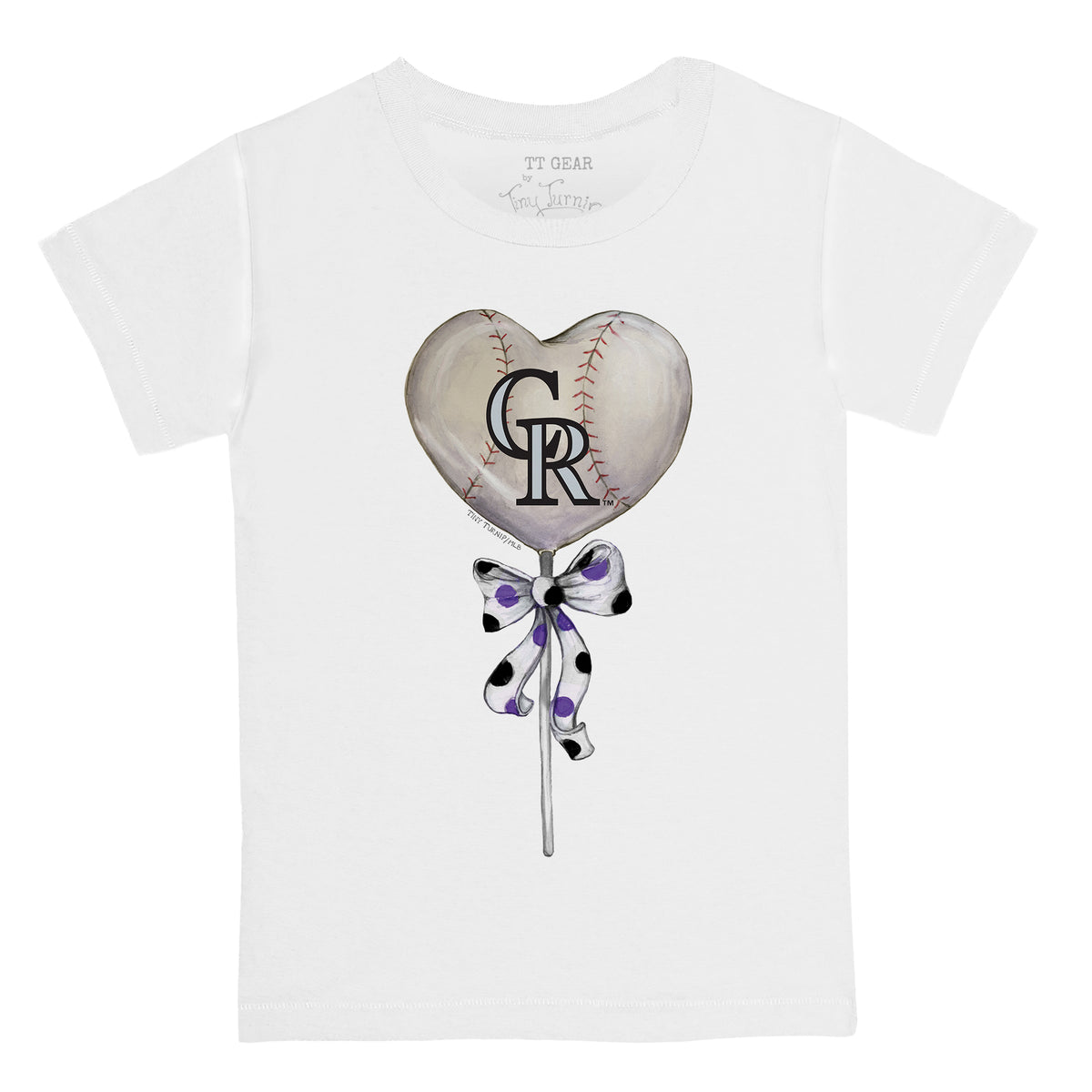 Colorado Rockies Heart Lolly Tee Shirt