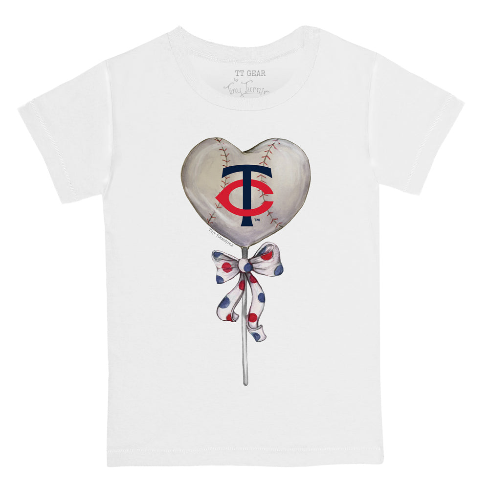 Minnesota Twins Heart Lolly Tee Shirt