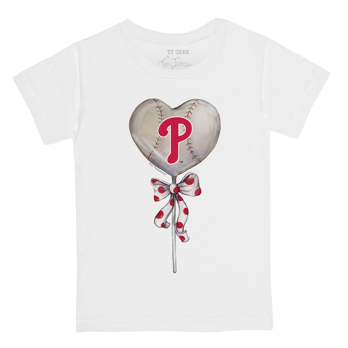 Philadelphia Phillies Heart Lolly Tee Shirt
