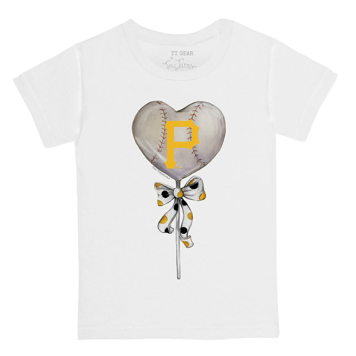 Pittsburgh Pirates Heart Lolly Tee Shirt