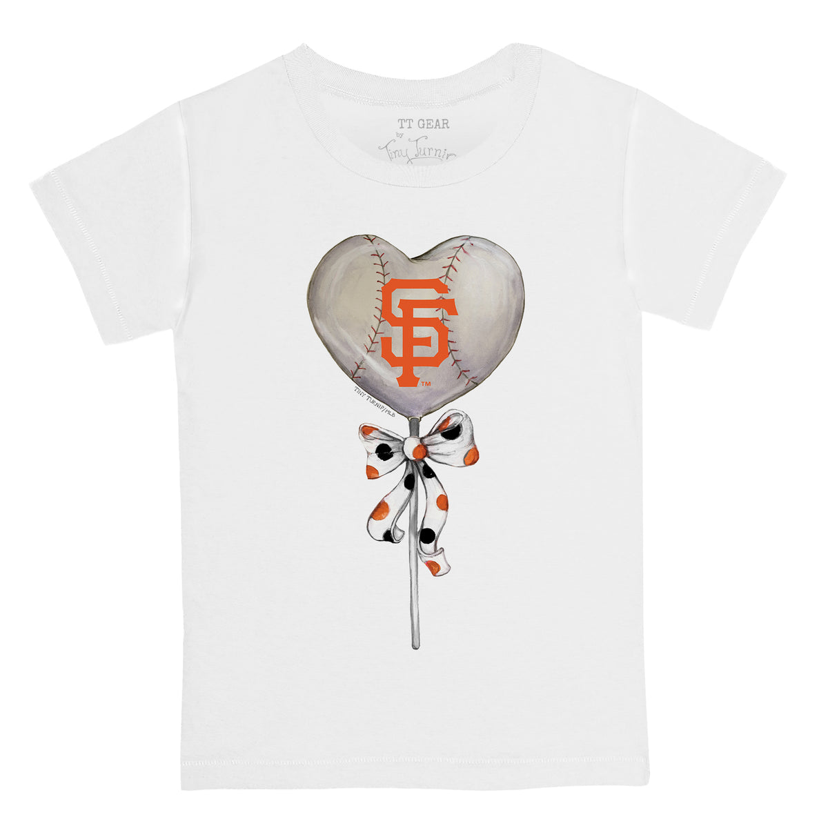 San Francisco Giants Heart Lolly Tee Shirt