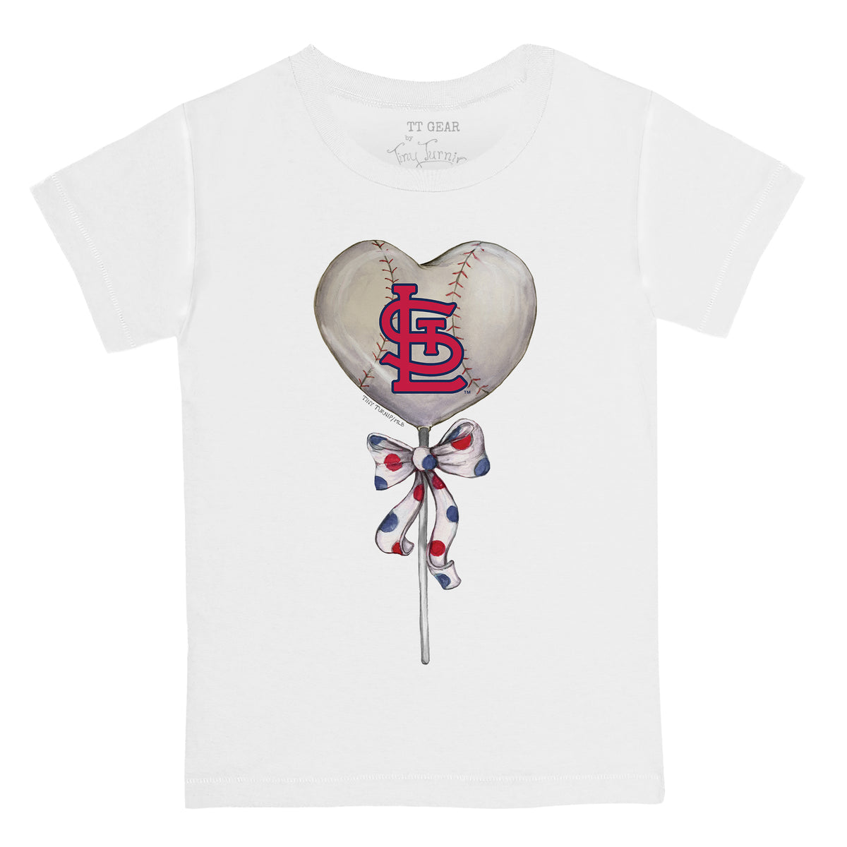 St. Louis Cardinals Heart Lolly Tee Shirt