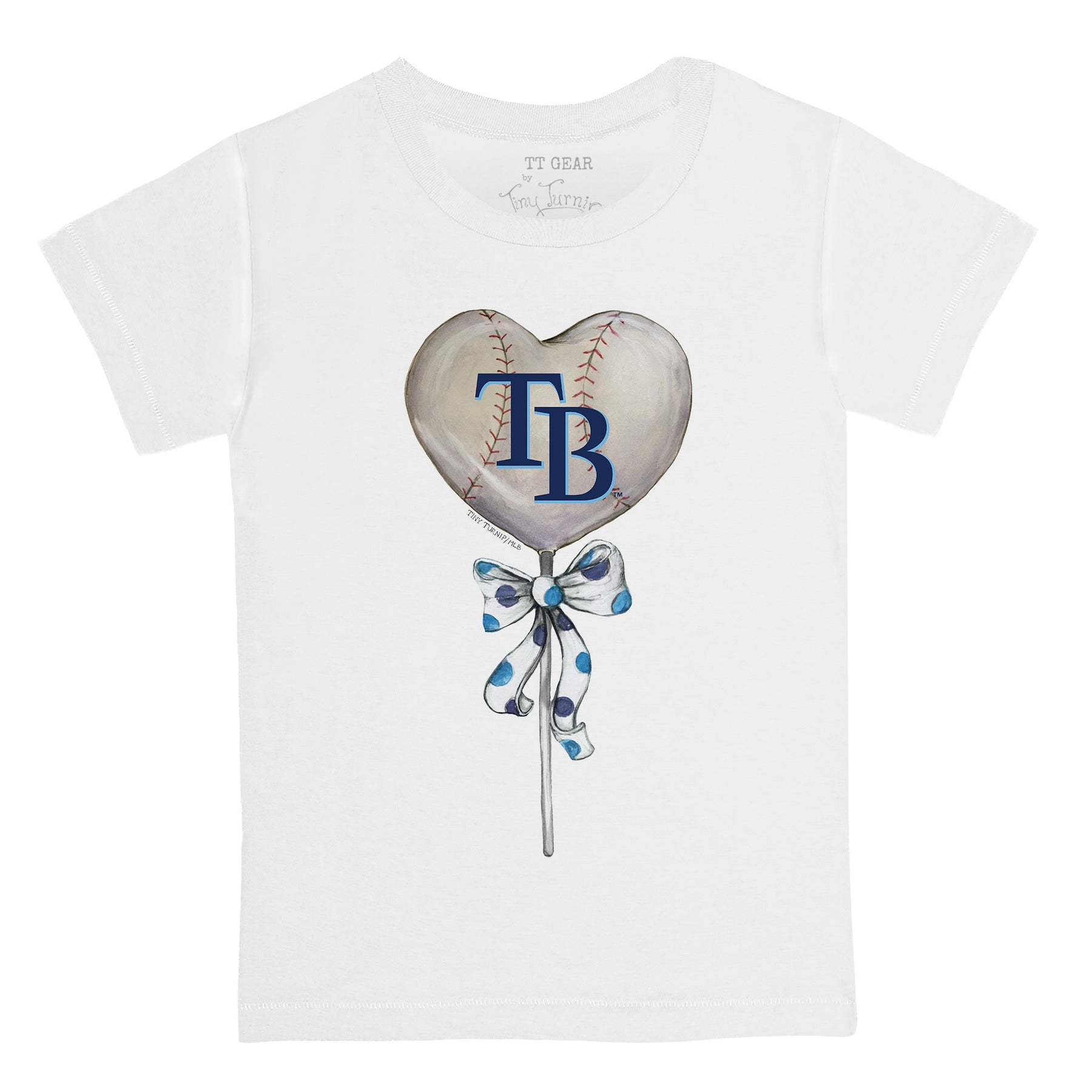 Tampa Bay Rays Heart Lolly Tee Shirt