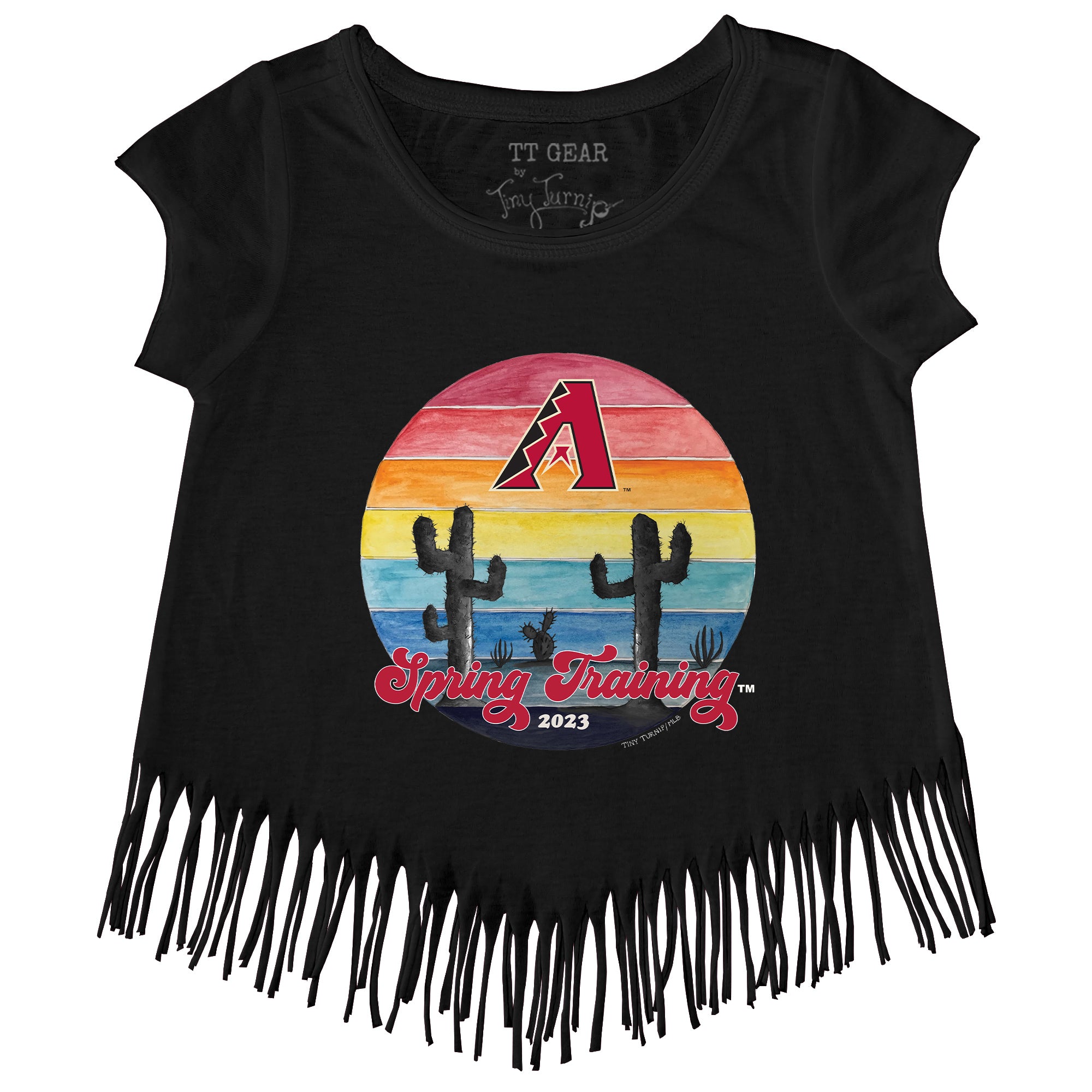 Arizona Diamondbacks Tiny Turnip Toddler 2023 Spring Training T-Shirt -  White