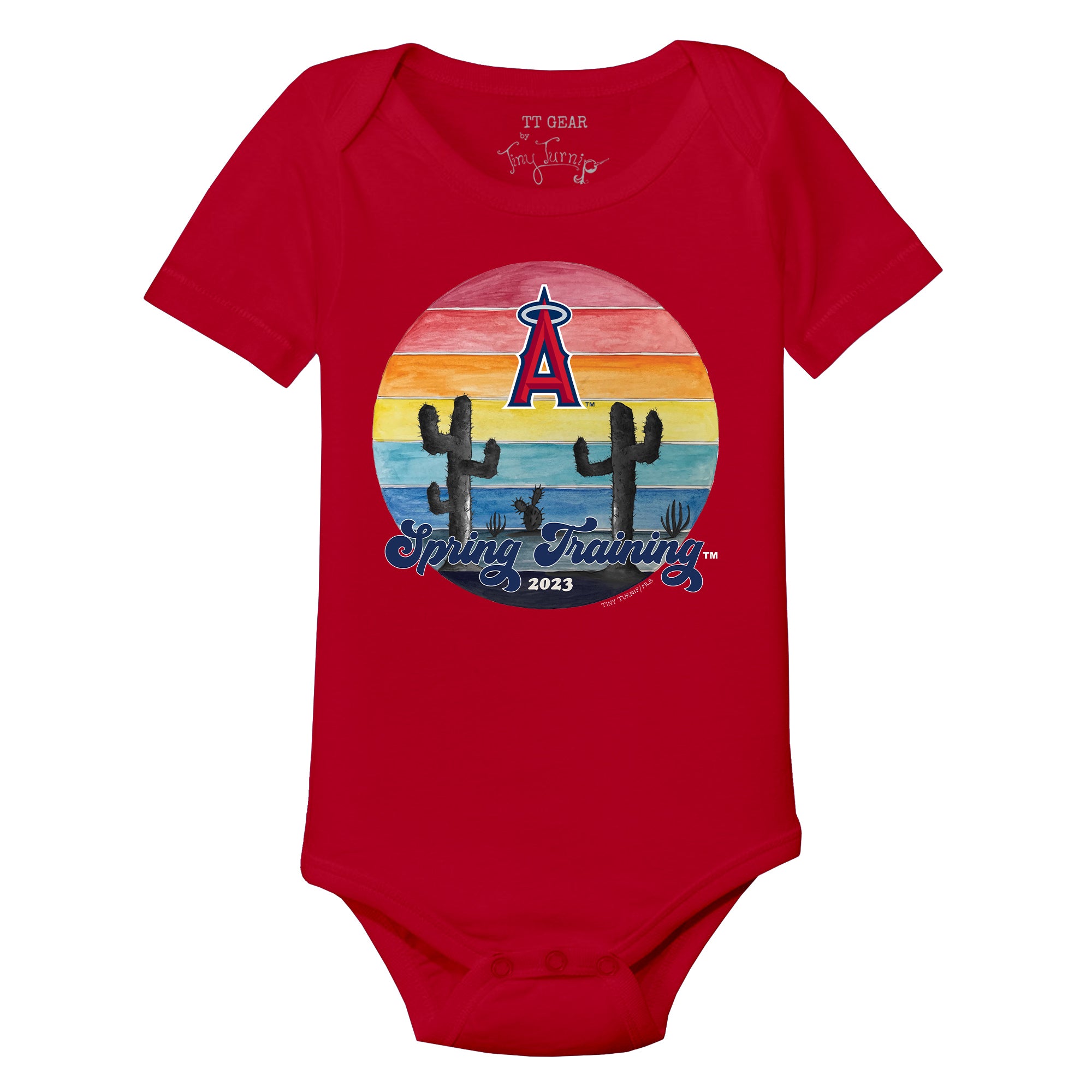 Los Angeles Angels Spring Training 2023 3/4 Red Sleeve Raglan 18M