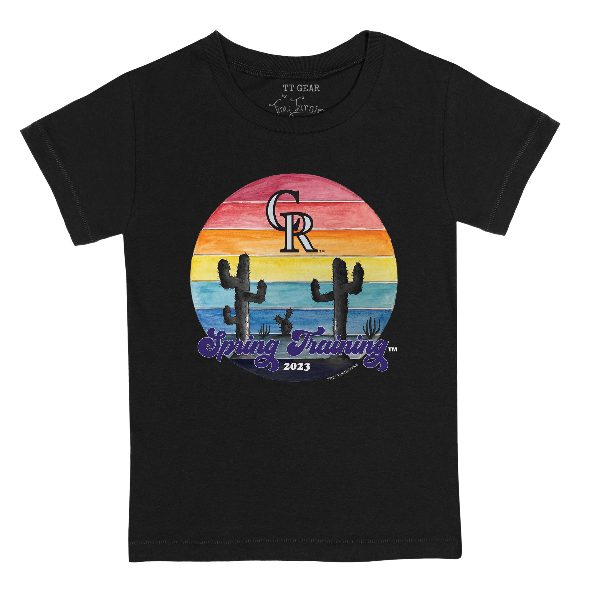 Tiny Turnip Colorado Rockies Youth White 2023 Spring Training T-Shirt