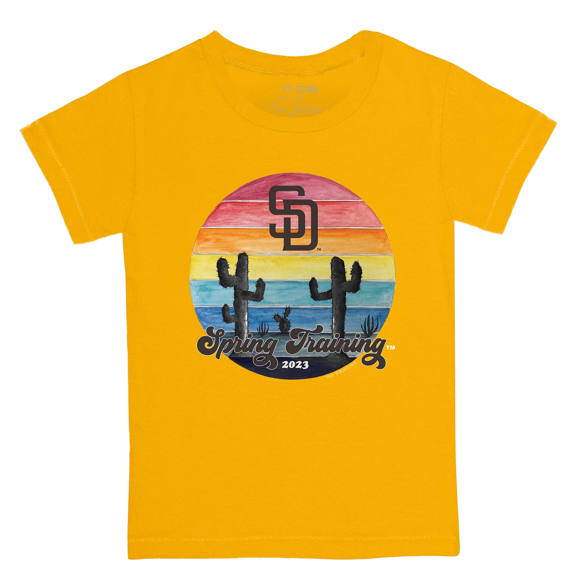 San Diego Padres Spring Training 2023 Tee Shirt 2T / Gold