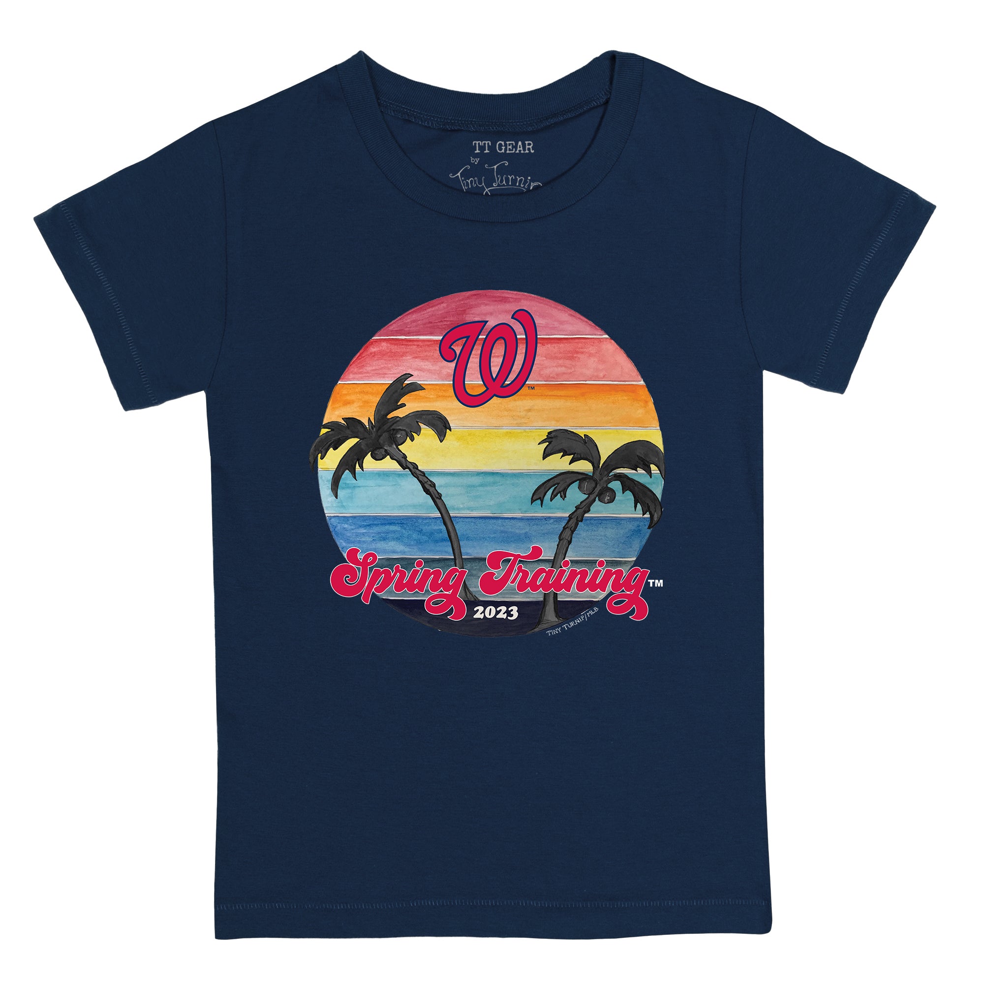 Washington DC Nationals MLB Baseball Womens T-Shirt Red Blue Medium Cotton