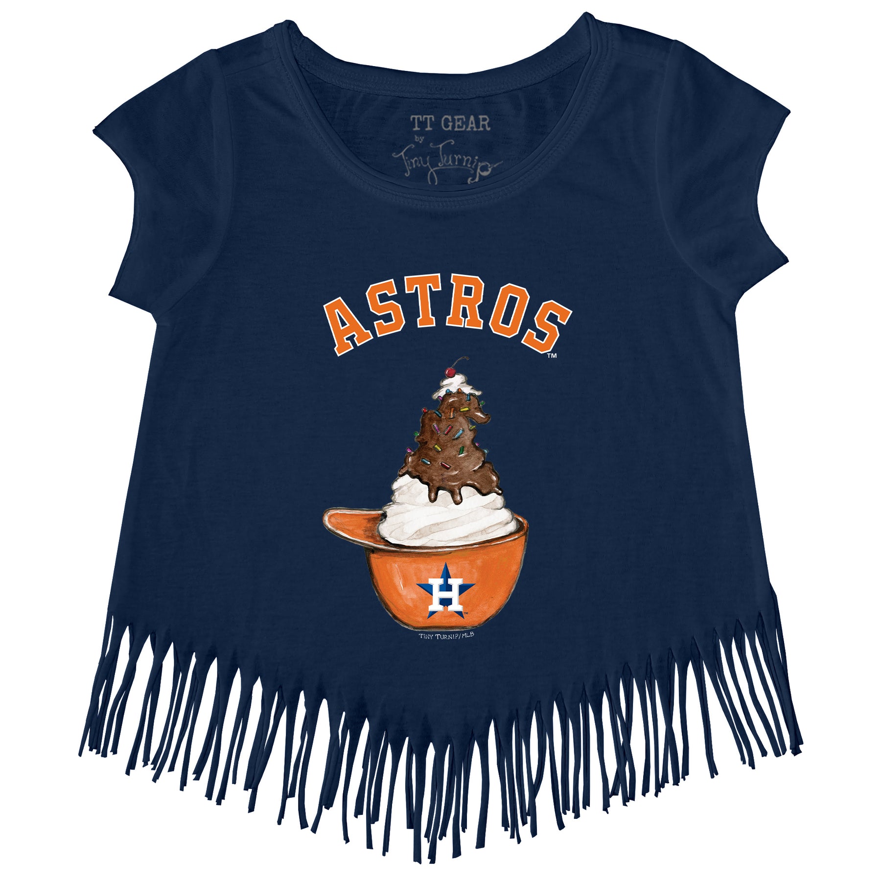 Houston Astros Sundae Helmet Fringe Tee