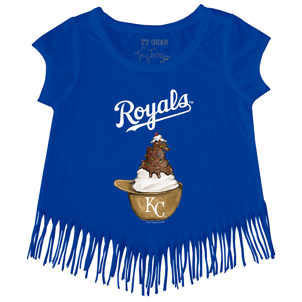 Kansas City Royals Sundae Helmet Fringe Tee
