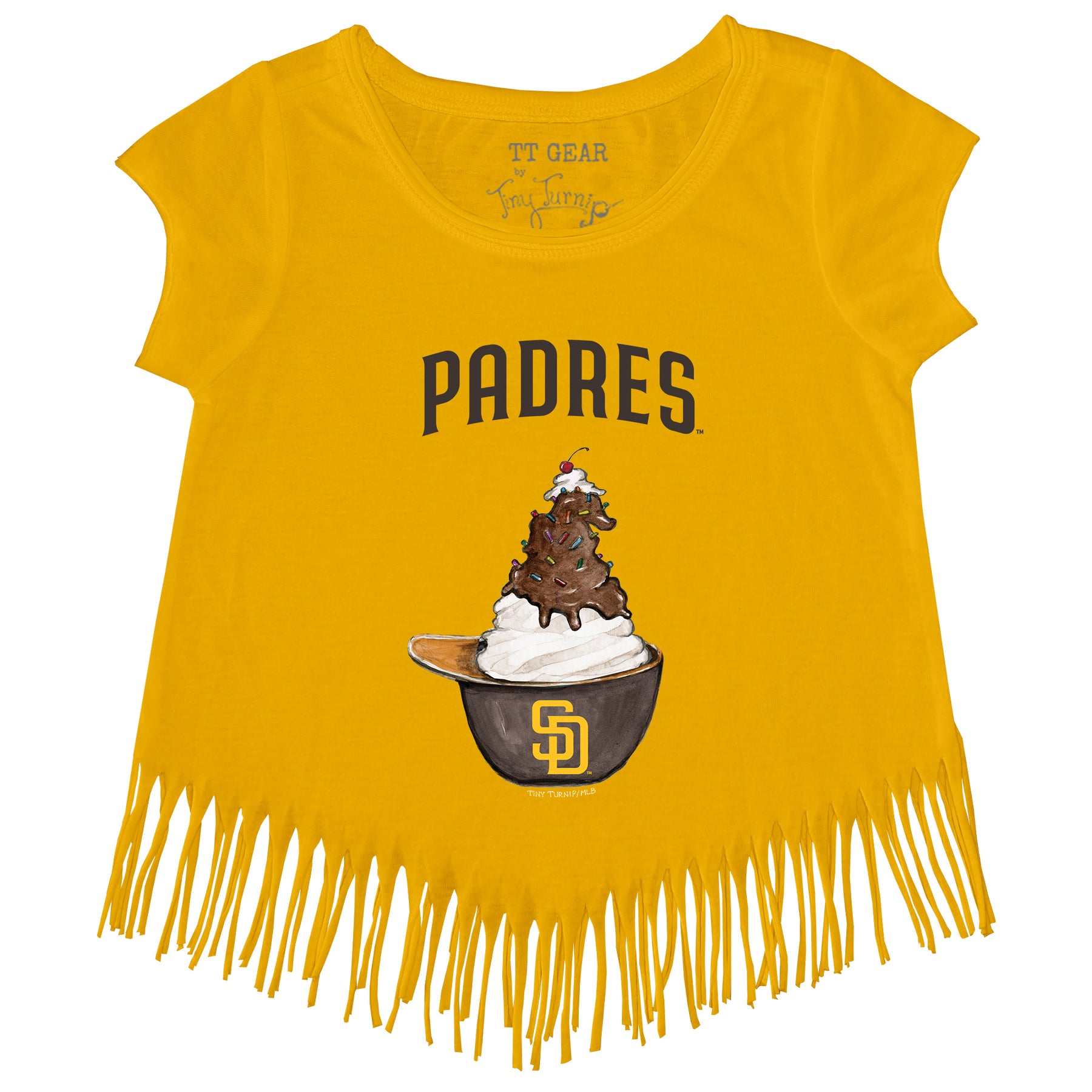 San Diego Padres Sundae Helmet Fringe Tee