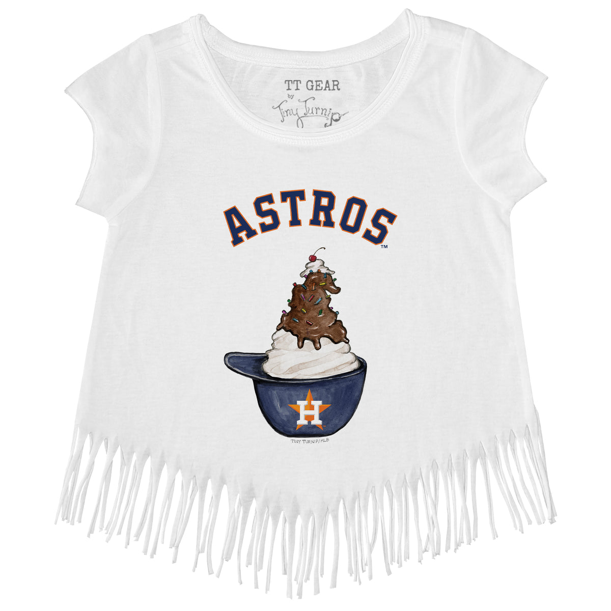 Houston Astros Sundae Helmet Fringe Tee