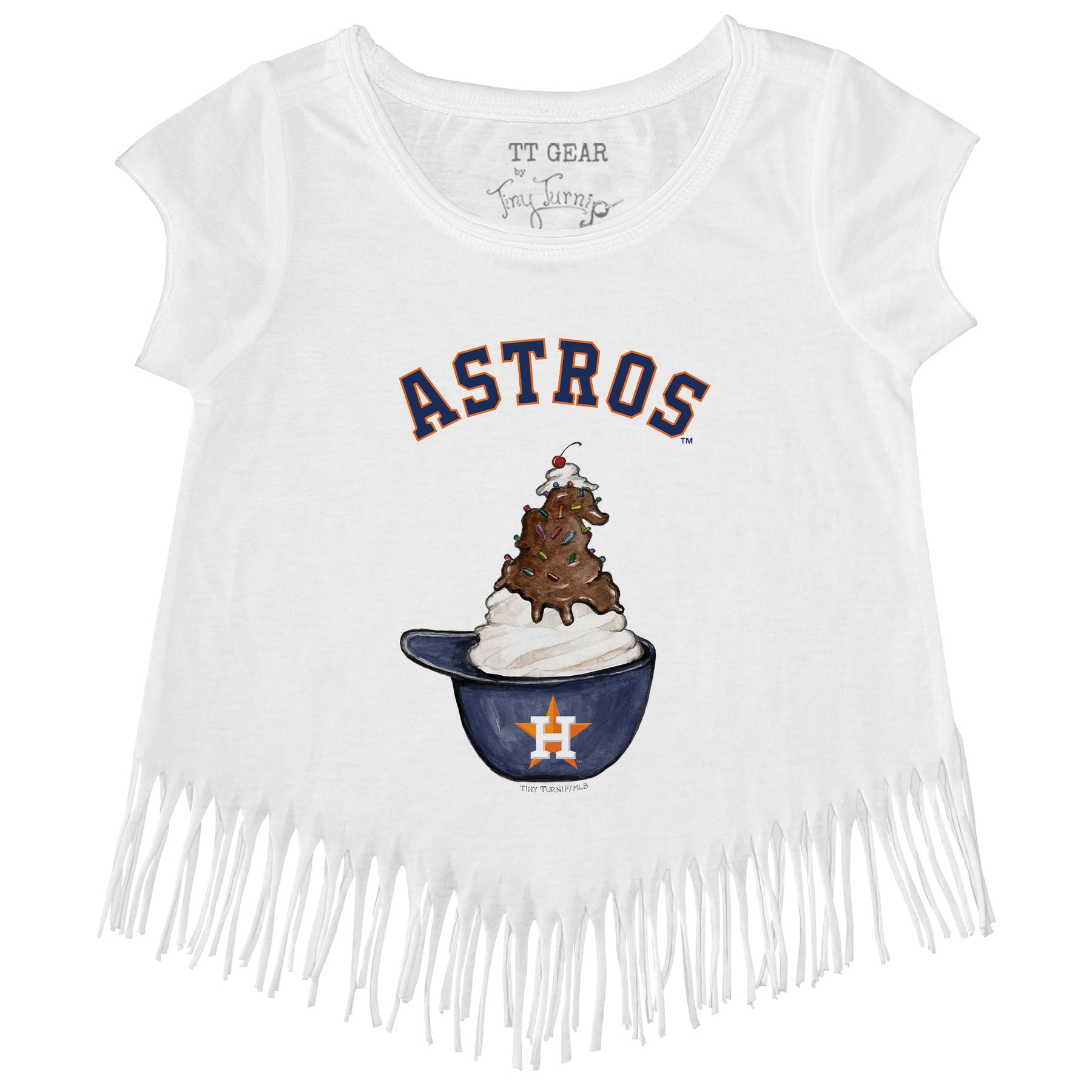Houston Astros Sundae Helmet Fringe Tee