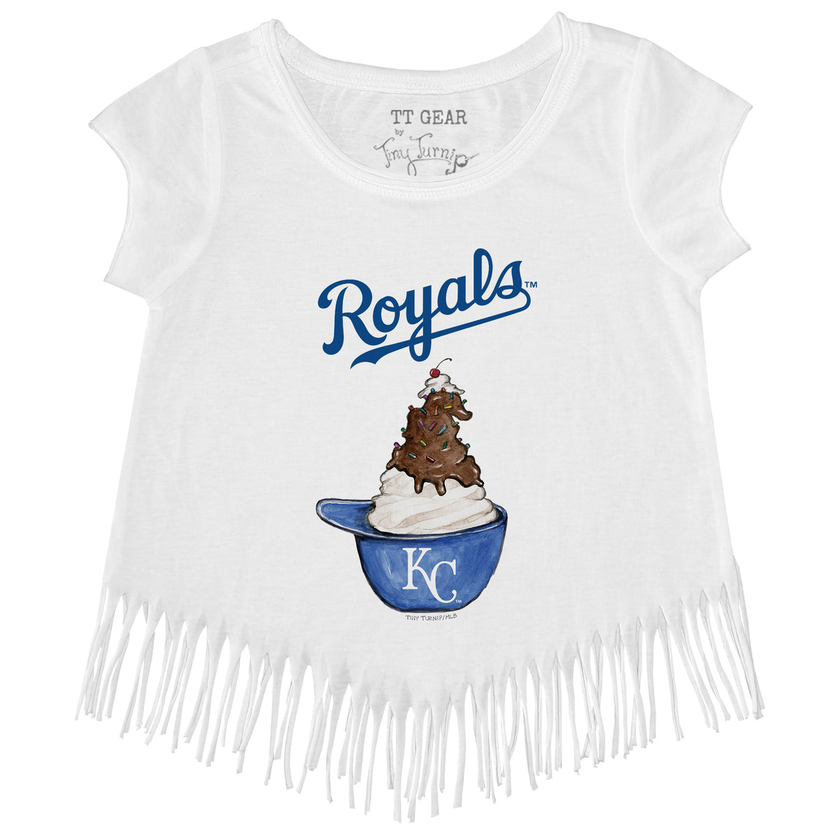 Kansas City Royals Sundae Helmet Fringe Tee