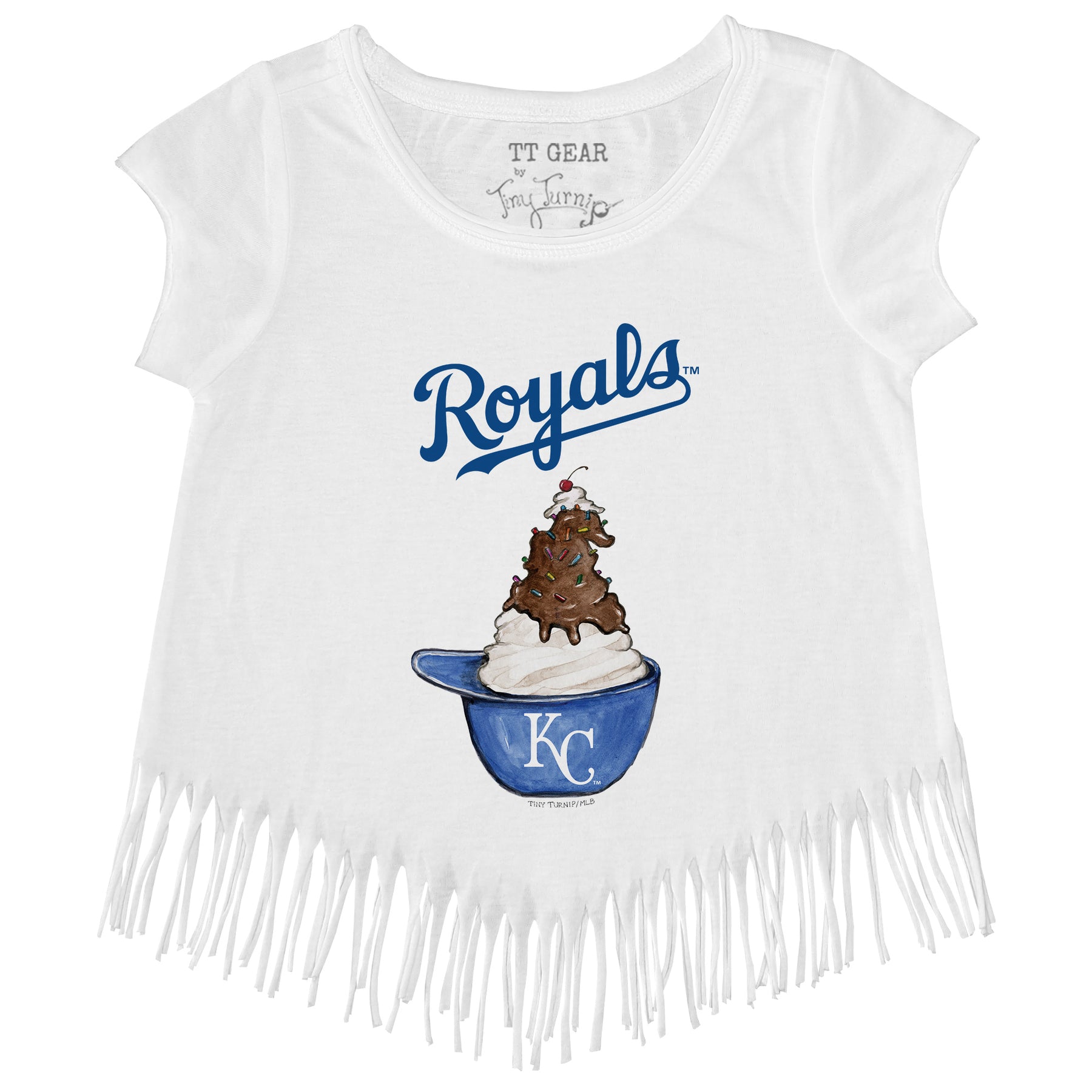 Kansas City Royals Sundae Helmet Fringe Tee
