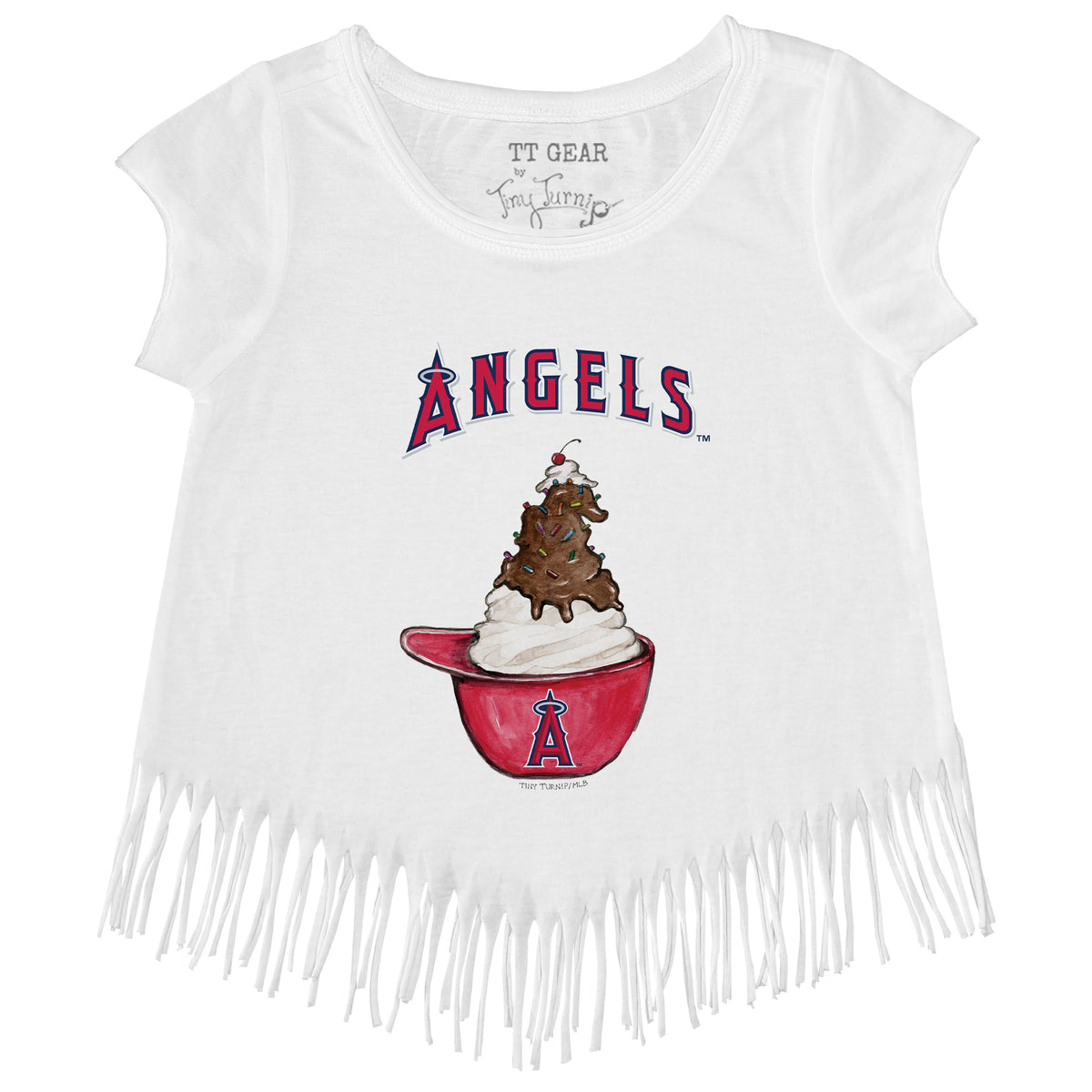 Los Angeles Angels Sundae Helmet Fringe Tee