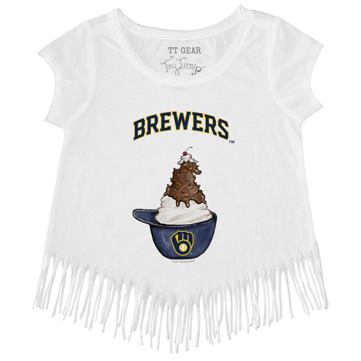 Milwaukee Brewers
Sundae Helmet Fringe Tee