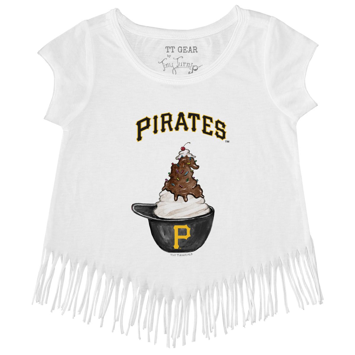 Pittsburgh Pirates Sundae Helmet Fringe Tee
