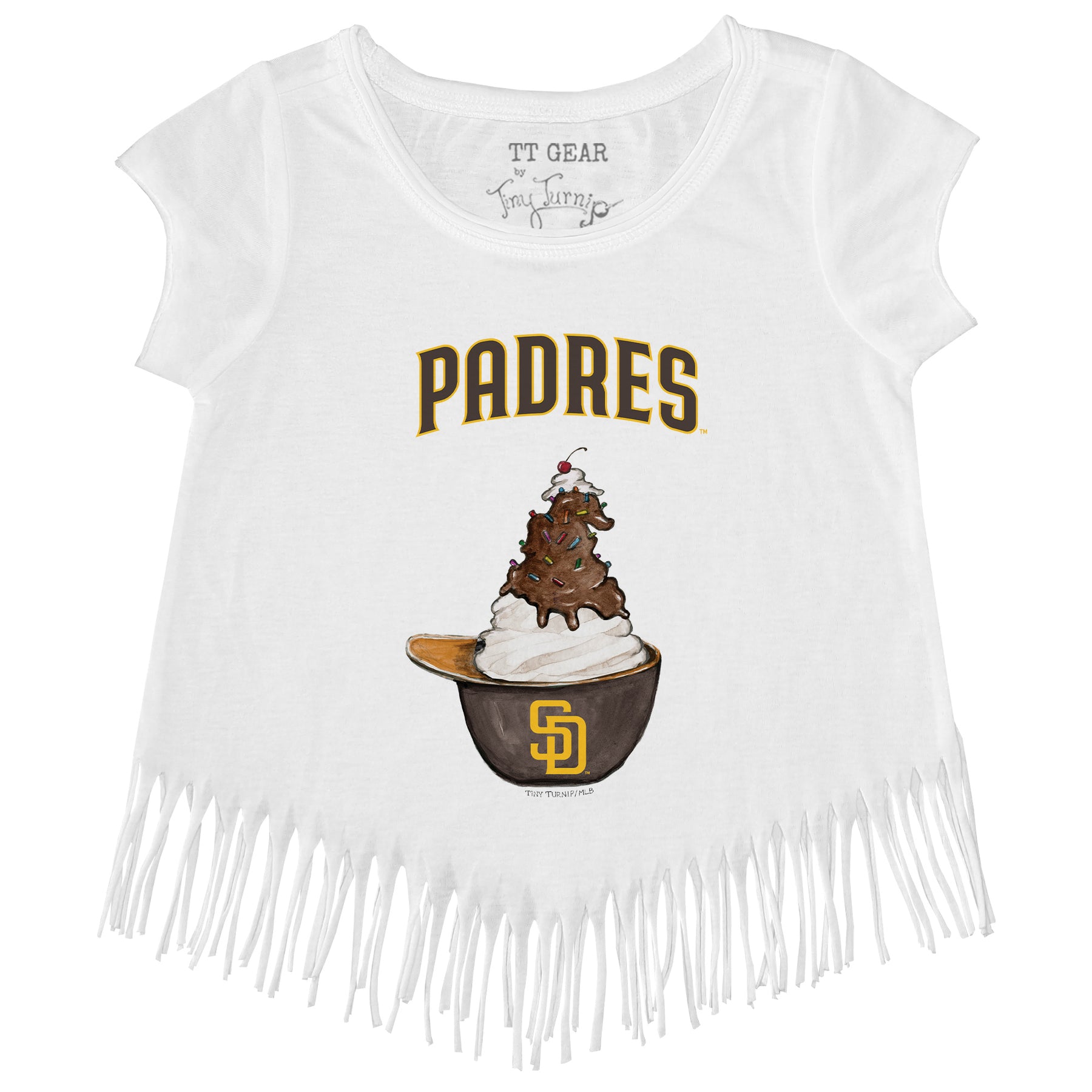 San Diego Padres Sundae Helmet Fringe Tee