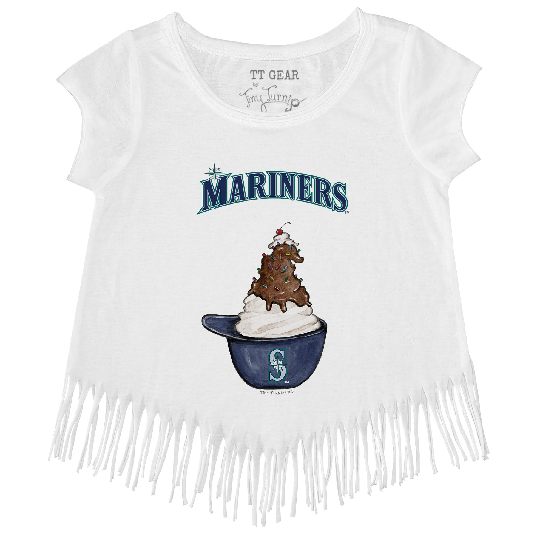 Seattle Mariners Sundae Helmet Fringe Tee