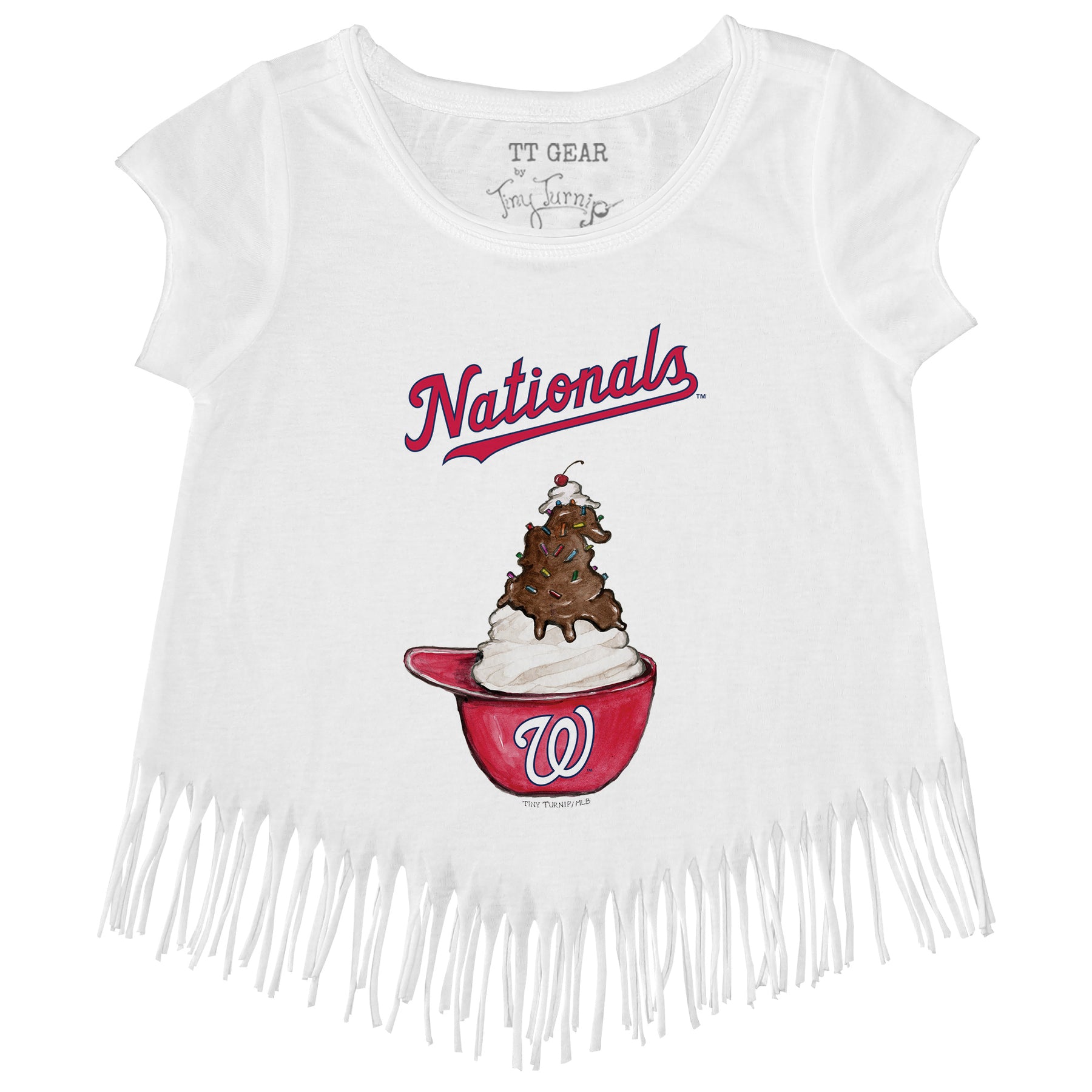 Washington Nationals Sundae Helmet Fringe Tee