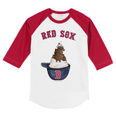 Boston Red Sox Sundae Helmet 3/4 Red Sleeve Raglan