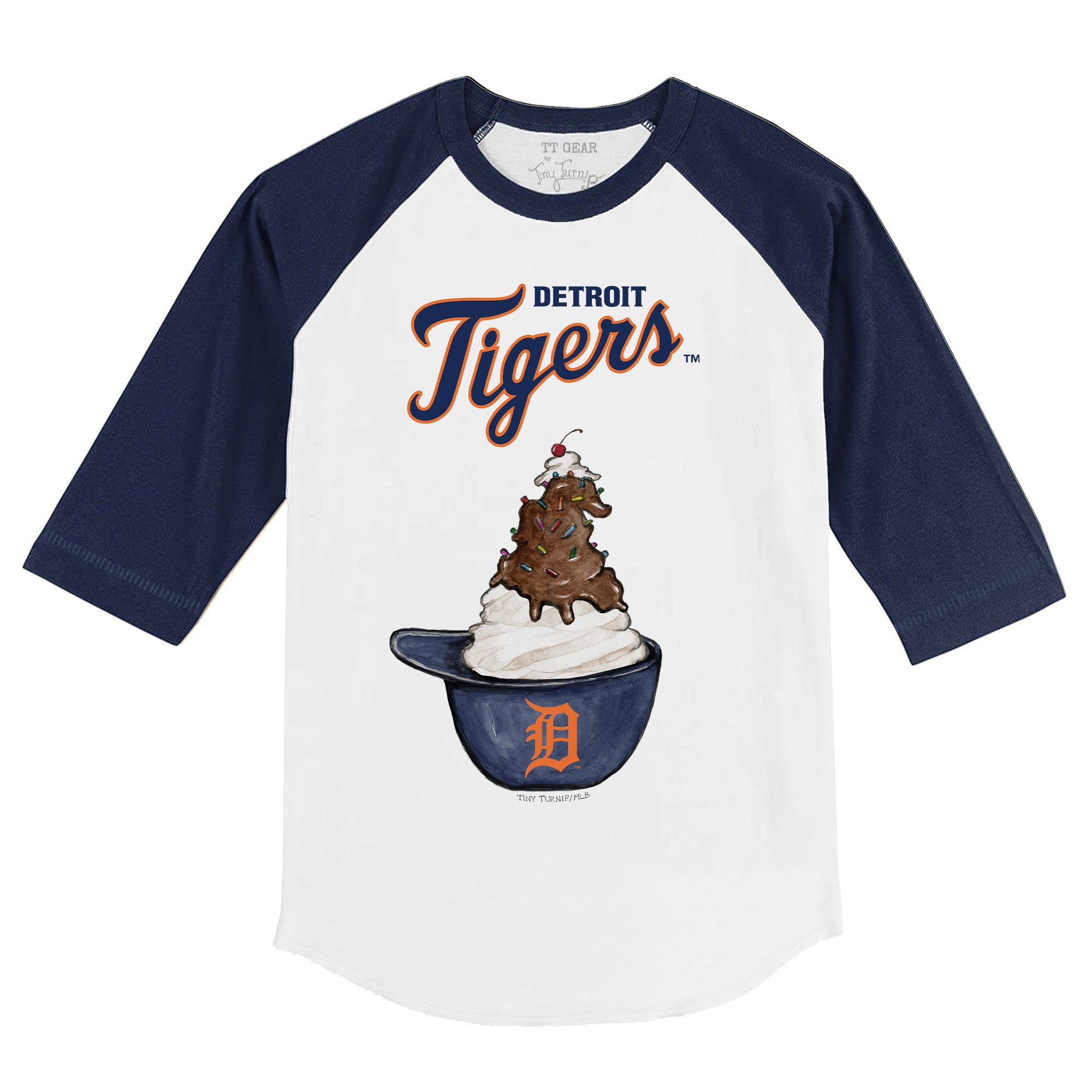 MLB Genuine Merchandise Detroit Tigers Jersey Size Large Mens Blue Orange L