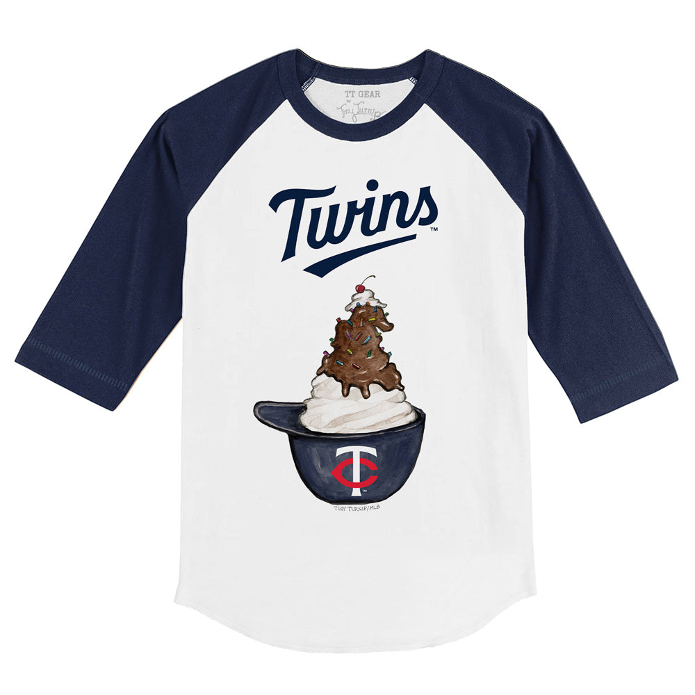 Minnesota Twins Sundae Helmet 3/4 Navy Blue Sleeve Raglan