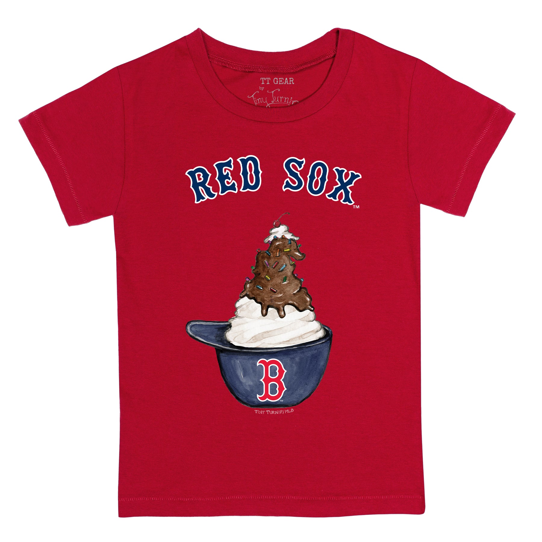 Boston Red Sox Sundae Helmet Kid's Tee Shirt