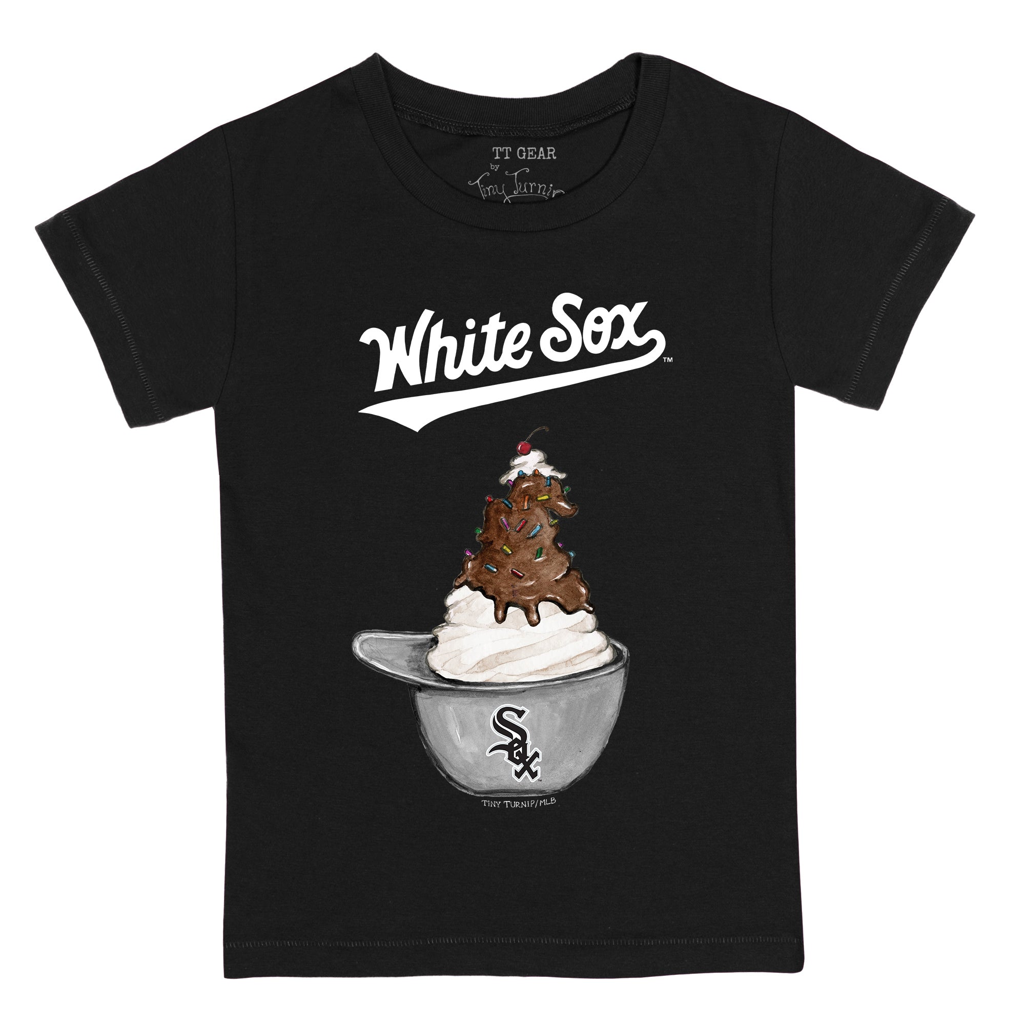 Chicago White Sox Sundae Helmet Kid's Tee Shirt | Tiny Turnip
