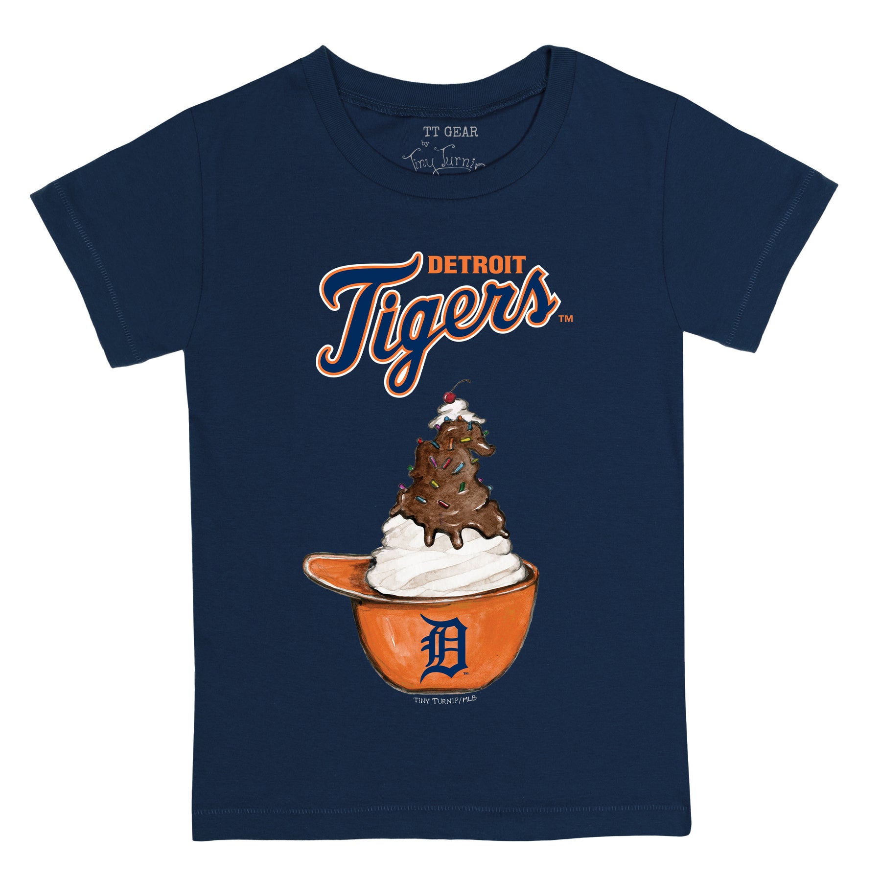 Detroit Tigers Sundae Helmet Tee Shirt