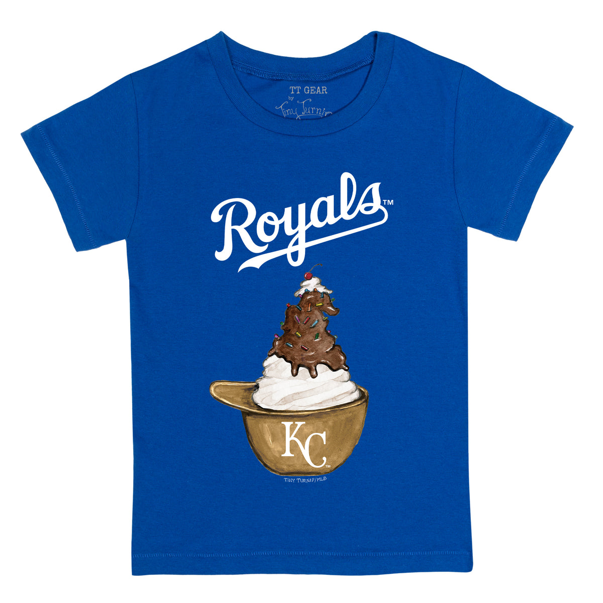 Kansas City Royals Sundae Helmet Kid's Tee Shirt
