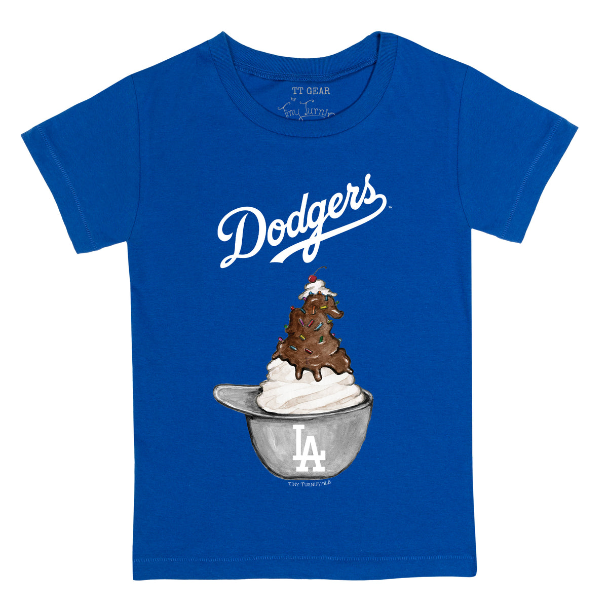 Los Angeles Dodgers Sundae Helmet Kid's Tee Shirt