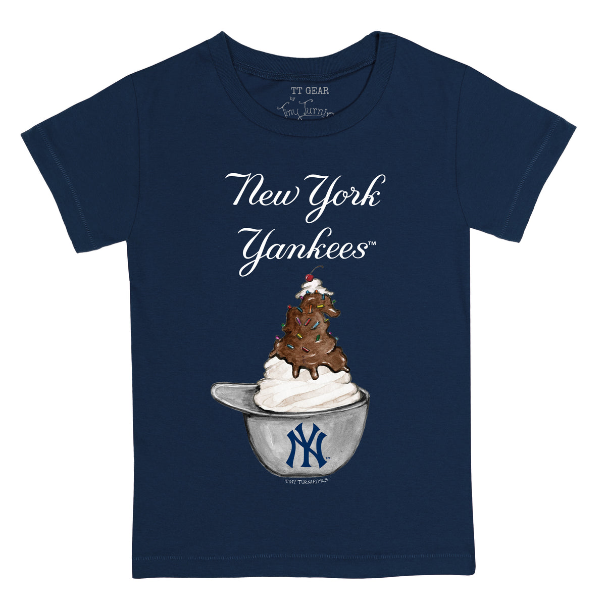 New York Yankees Sundae Helmet Tee Shirt