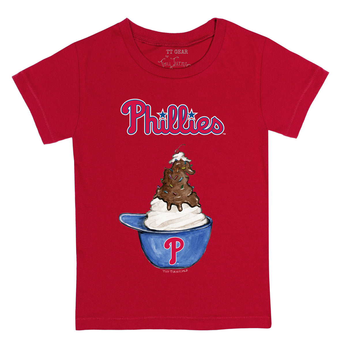 Philadelphia Phillies Sundae Helmet Kid's Tee Shirt