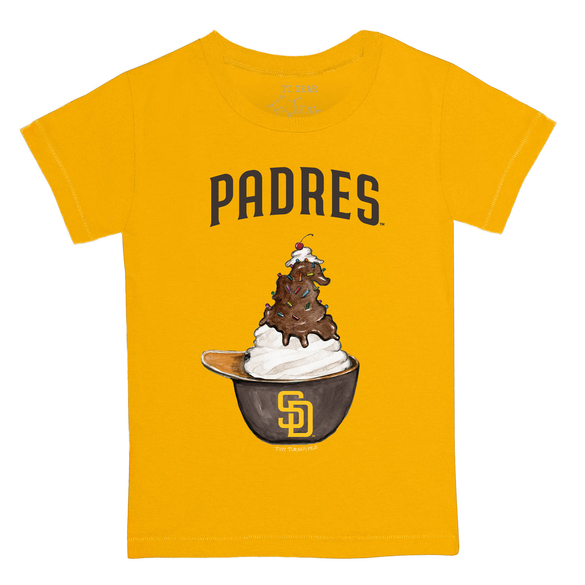 San Diego Padres Sundae Helmet Kid's Tee Shirt