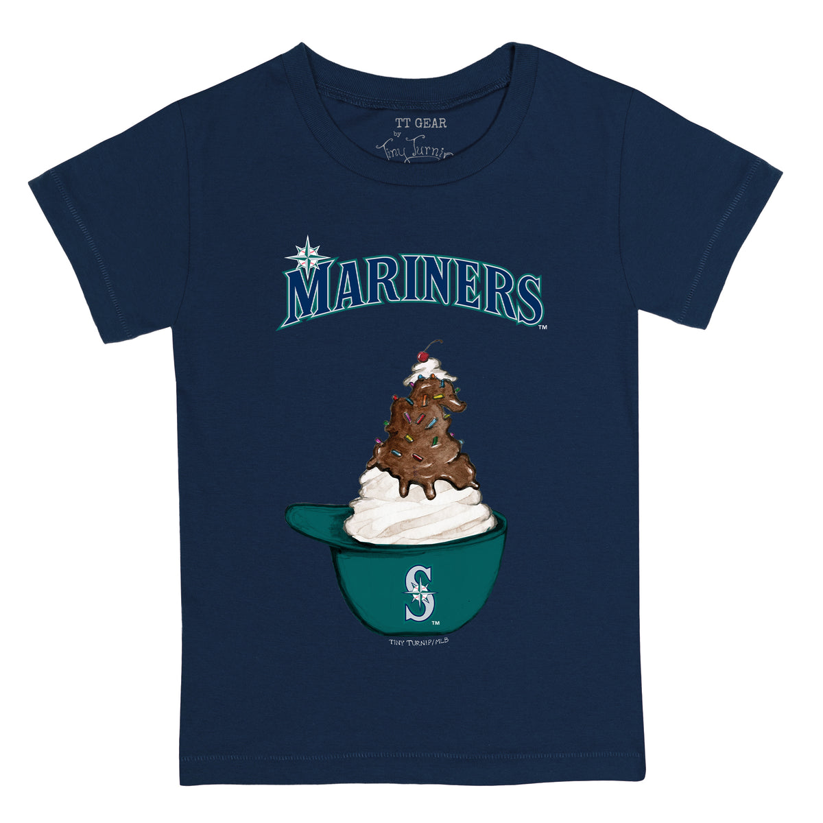 Seattle Mariners Sundae Helmet Kid's Tee Shirt