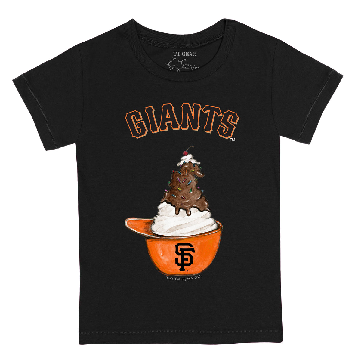 San Francisco Giants Sundae Helmet Kid's Tee Shirt