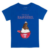 Texas Rangers Sundae Helmet Kid's Tee Shirt