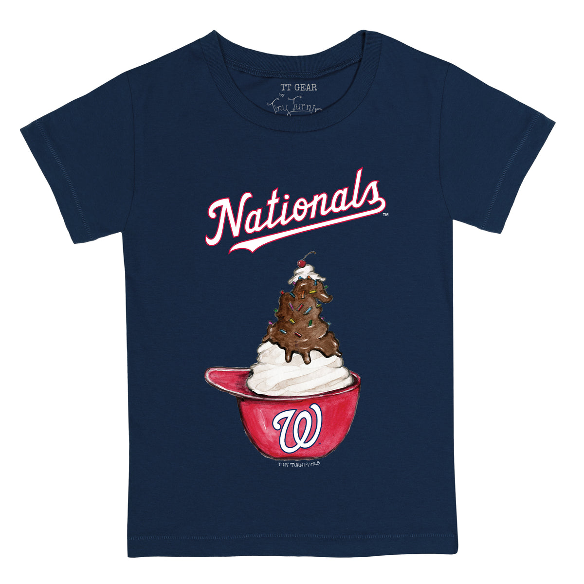 Washington Nationals Sundae Helmet Tee Shirt