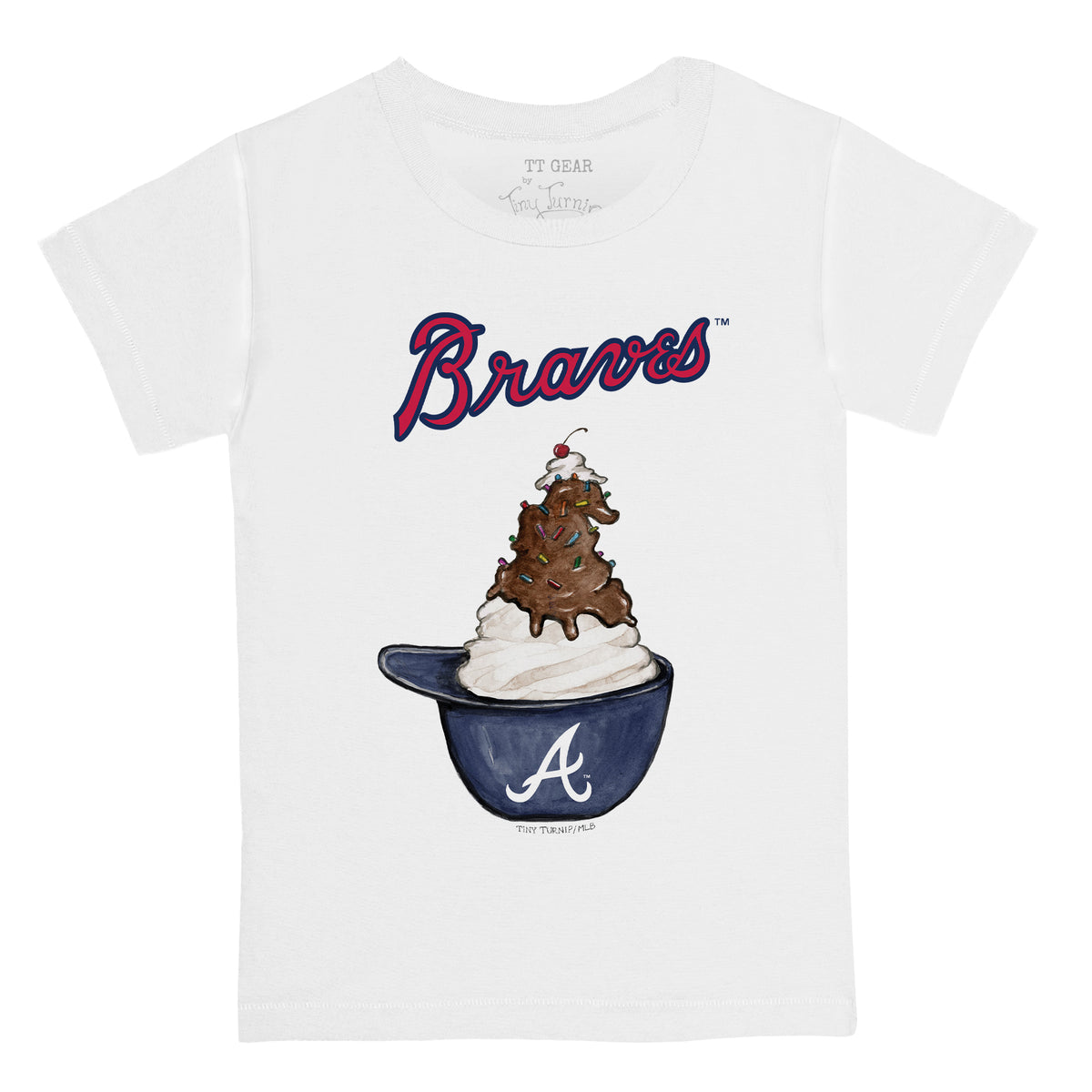 Atlanta Braves Sundae Helmet Kid's Tee Shirt