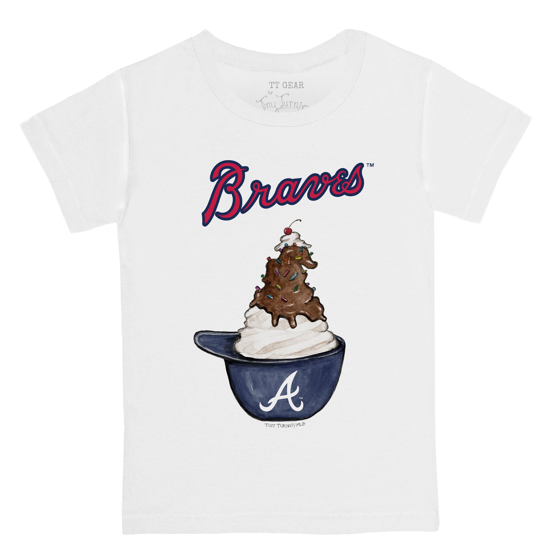 Atlanta Braves Sundae Helmet Kid's Tee Shirt